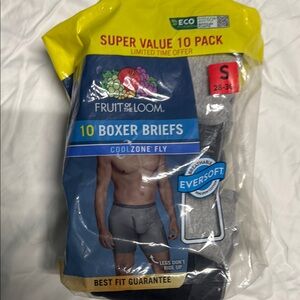 Fruit of the Loom Men's Boxer Briefs - 10 Pack